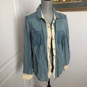 Jessica Simpson denim cowboy blouse